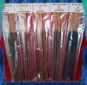 Alex incense sticks 11 inches-20 incense per bag