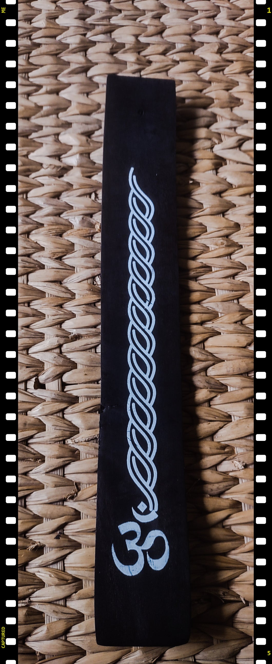 Wood incense burner