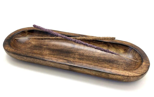 Wooden Tray Incense burner .